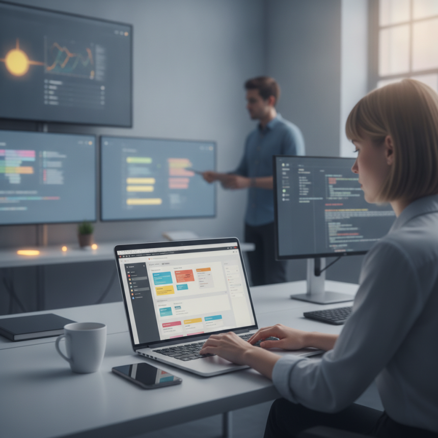 Alternativas a WordPress: — ilustración sobre Alternativas a WordPress: ¿Qué nos dice la comparativa Webflow vs. Squarespace?