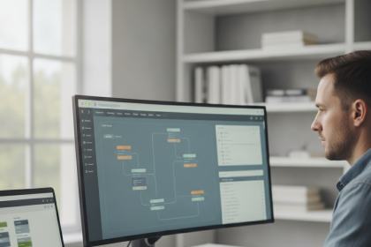 Automatización Web: ¿n8n — ilustración sobre Automatización Web: ¿n8n o Zapier? La elección estratégica para tu agencia WordPress